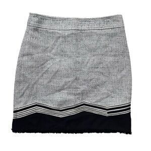 it MICHAA Korean Women’s Small Black White Gray, Textured Tweed Lined Mini Skirt
